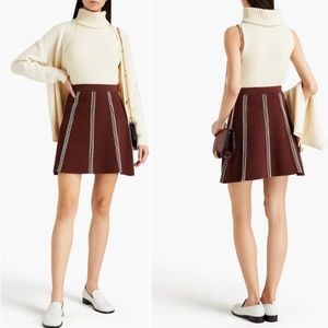 Sandro A-lane jersey embroidered skirt, size 2